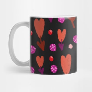 Red hearts Mug